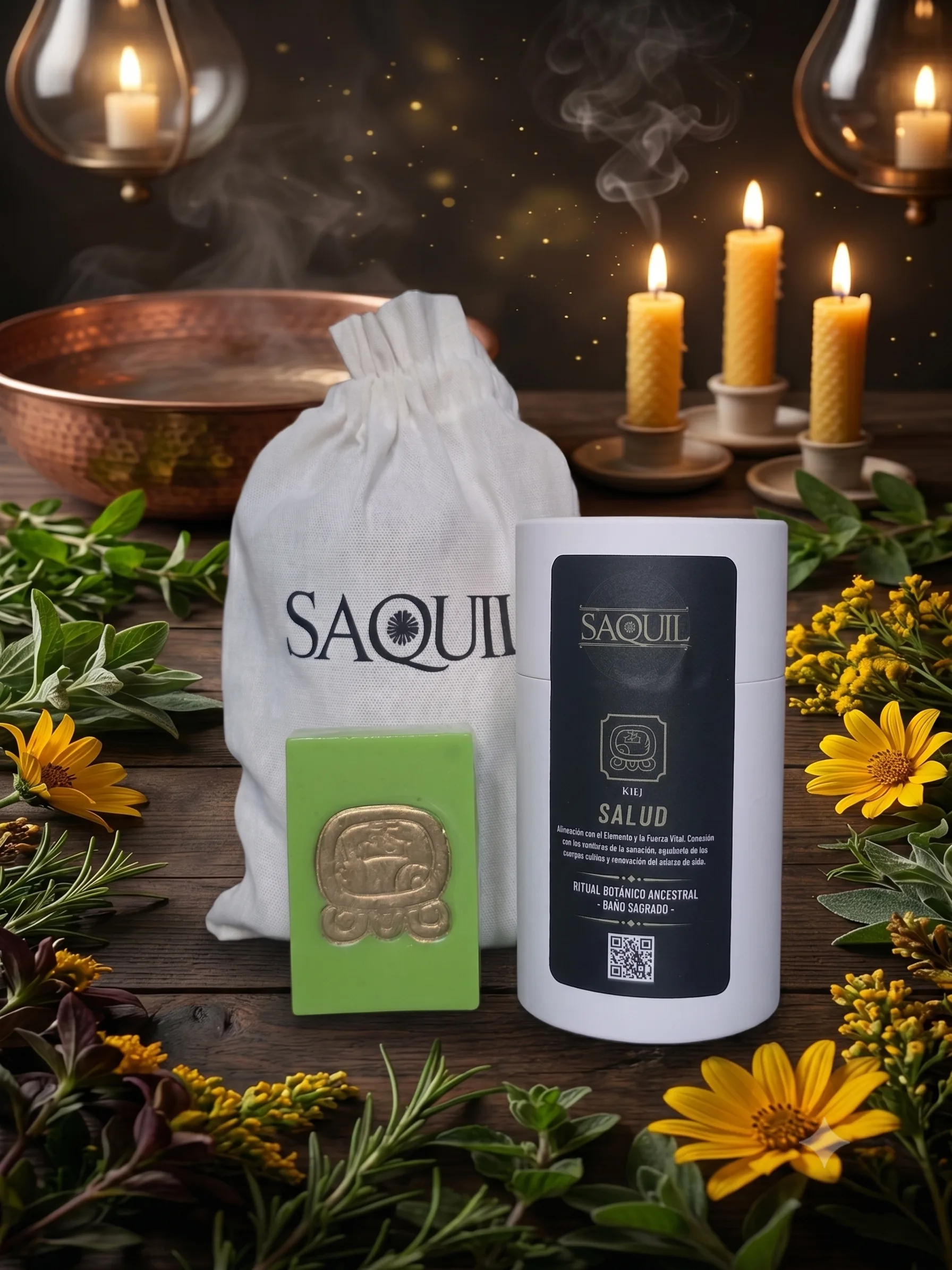 Baño de Sanación · Kit Sagrado (Sello de Kej)